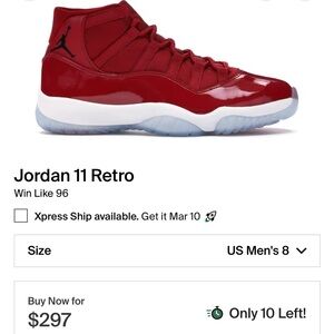 Jordan Retro 11 - Win like 96
